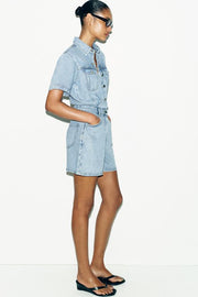 Combinaison Z1975 courte fluide en denim
