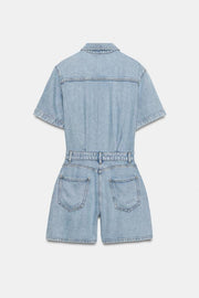 Combinaison Z1975 courte fluide en denim