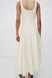 Robe contrastée godets