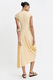 Robe longue asymétrique