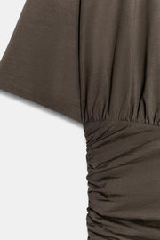Robe courte drapée