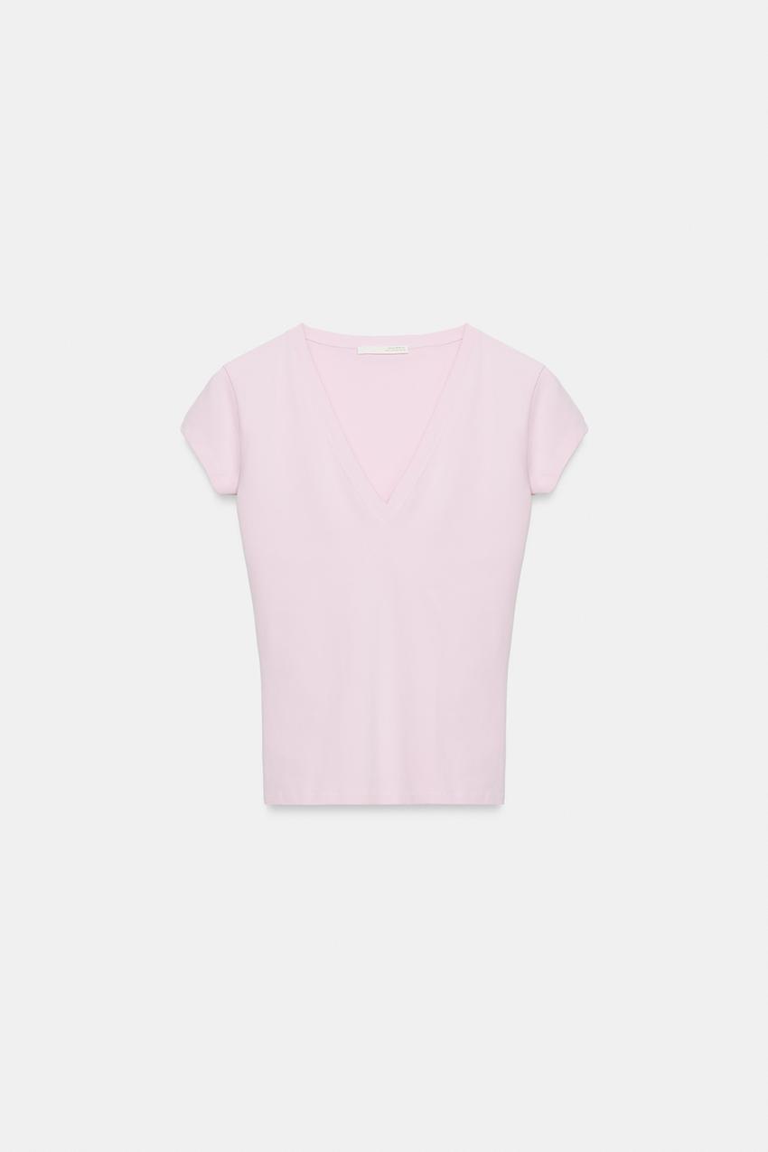 T-shirt à décolleté en V