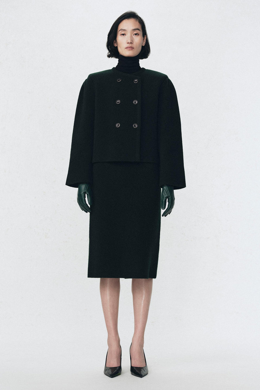 Veste à épaulettes 100 % laine Soshiotsuki x