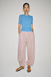 Pantalon bouffant à carreaux ZW Collection