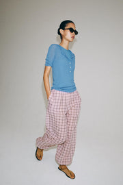 Pantalon bouffant à carreaux ZW Collection