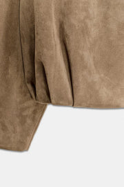 Veste portefeuille effet suédine