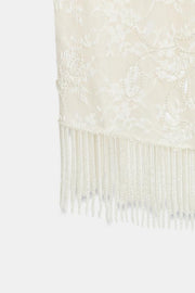 Top en dentelle à perles
