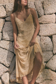 Robe nuisette en tissu dévoré