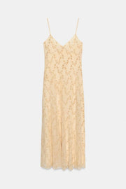 Robe nuisette en tissu dévoré