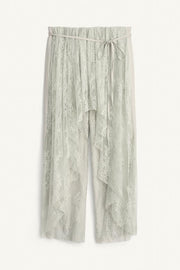 Pantalon contrasté en dentelle Édition limitée