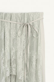 Pantalon contrasté en dentelle Édition limitée