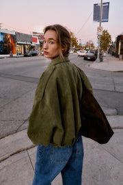 Veste effet suédine