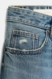 Jean TRF boyfriend déchiré taille mi-haute