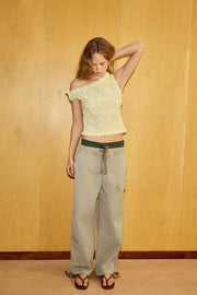 Pantalon cargo lien à nouer