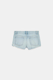 Short en denim TRF déchiré taille mi-haute