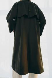Trench col cuir contrasté ZW Collection