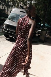 Robe midi à pois