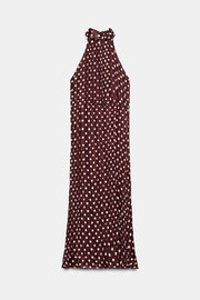 Robe midi à pois