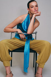Pantalon bouffant avec nœuds