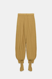 Pantalon bouffant avec nœuds