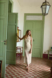 Robe midi à sequins