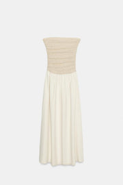 Robe contrastée décolleté droit