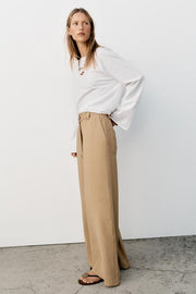 Pantalon droit avec ceinture