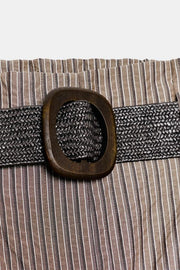 Pantalon à rayures avec ceinture