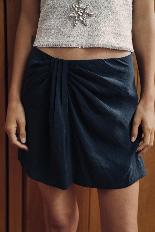 Jupe-culotte drapée