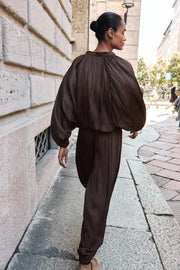 Veste bomber ballon satinée