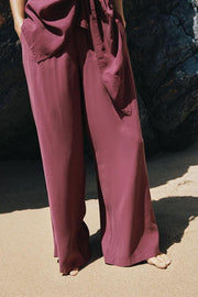 Pantalon large à taille élastique