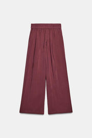 Pantalon large à taille élastique