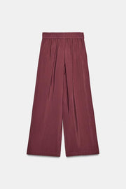 Pantalon large à taille élastique
