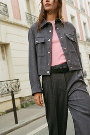 Veste à chevrons et poches