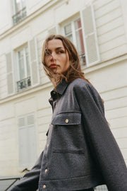 Veste à chevrons et poches