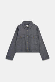 Veste à chevrons et poches