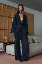 Veste semi-transparente effet froissé