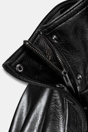 Veste effet cuir à volume