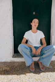 T-shirt texturé en coton