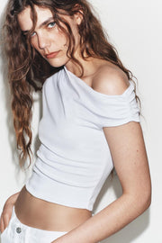 Top asymétrique drapé