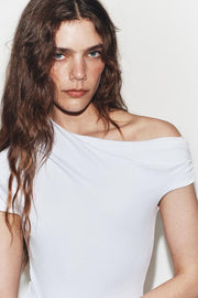 Top asymétrique drapé