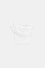 Top asymétrique drapé