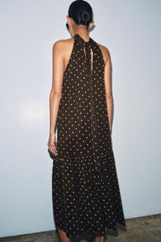 Robe dos-nu à pois ZW Collection