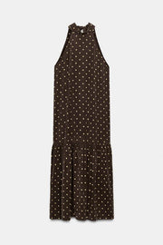 Robe dos-nu à pois ZW Collection