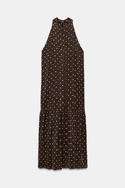 Robe dos-nu à pois ZW Collection