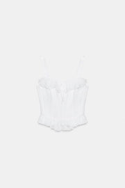 Top corset à volants