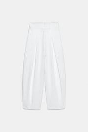 Pantalon coupe ballon à plis