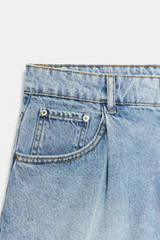 Short en denim taille haute ZW Collection