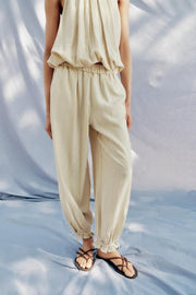 Pantalon bouffant à taille élastique