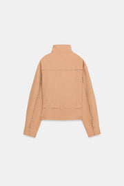 Veste à clous avec ceinture